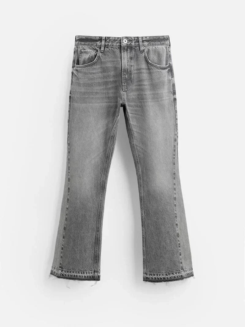 Jean flare gris  - 53423