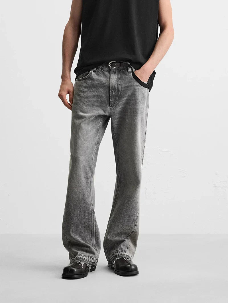 Jean flare gris  - 53423