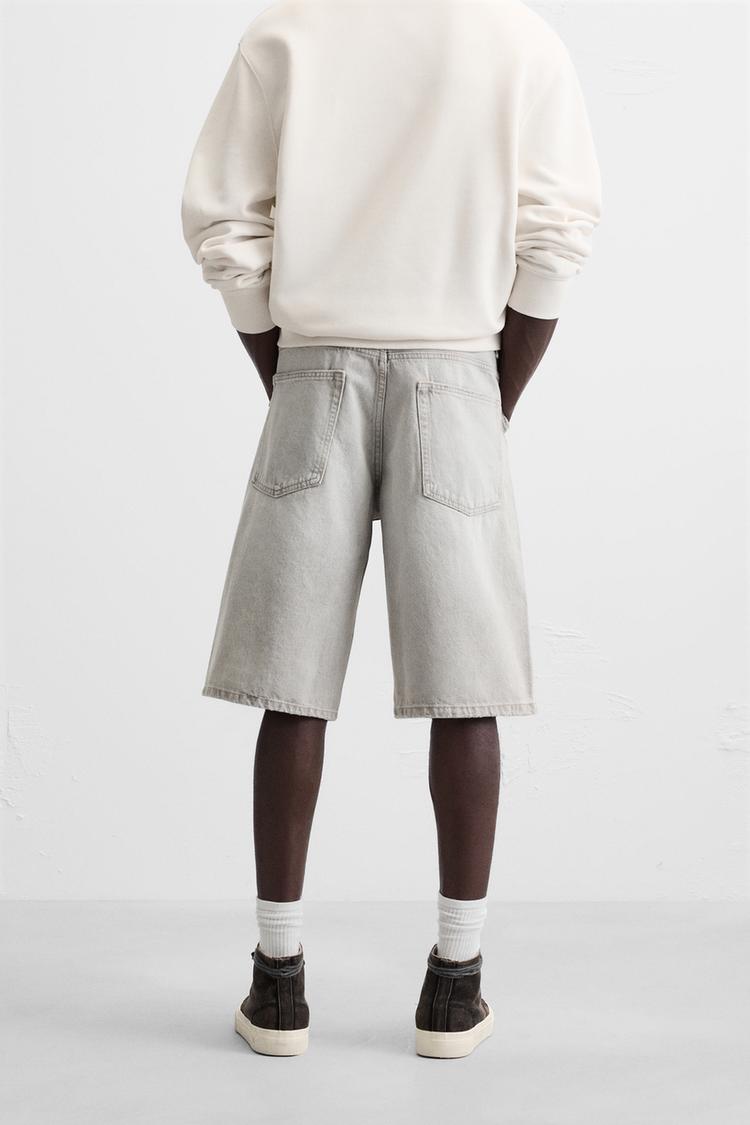 BAGGY FIT DENIM BERMUDA SHORTS